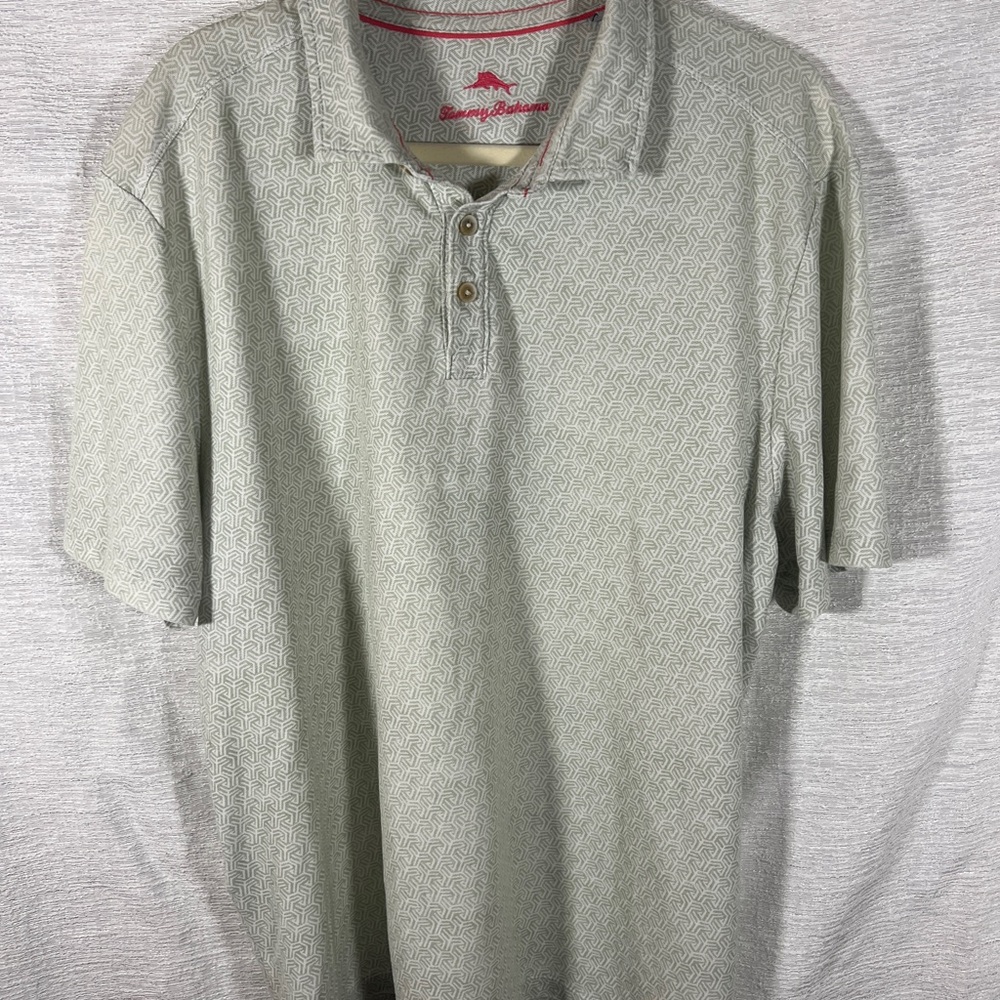 Tommy Bahama Sage Patterned Polo Shirt
